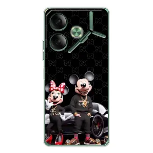 Чехол Disney Mouse Tecno Pova 7 (PREMIUMPrint) (Семья Маусов)