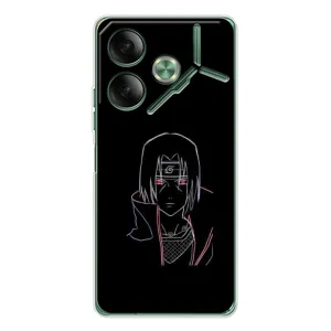 Чехол с принтом «силуэт Итачи» для TECNO Pova 7