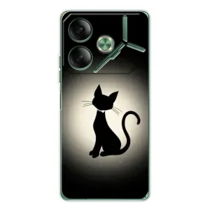 Чохол з принтом для Tecno Pova 7 (AlphaPrint) Модні коти (Силует котика)