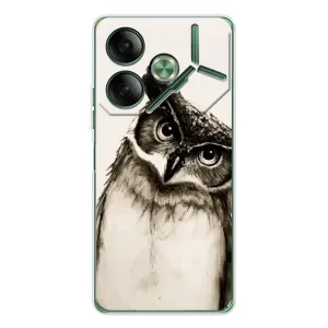 Чохол з пташками на Tecno Pova 7 (VPrint) (Сова)