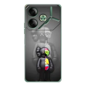 Чохол з принтом «Тіло Bearbrick» для TECNO Pova 7