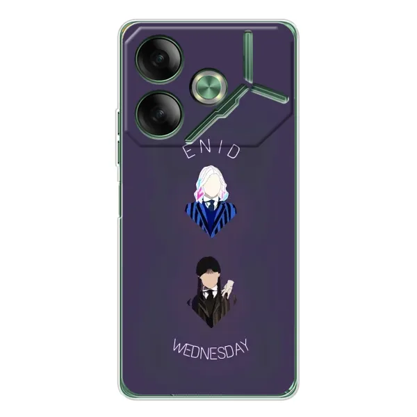 Чехол с принтом «Уэнздей и подруга» для TECNO Pova 7