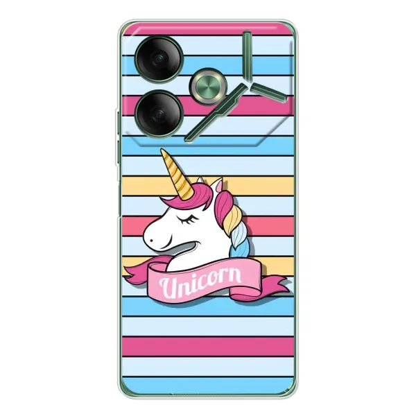 Чохол з принтом «Unicorn» для TECNO Pova 7