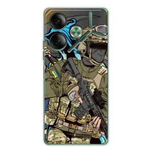 Чехлы с картинкой ЗСУ для Tecno Pova 7 (AlphaPrint)