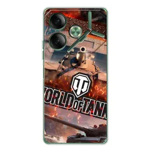 Чехлы с тематикой Киберспорт для Tecno Pova 7 (VPrint) (World of Tanks)