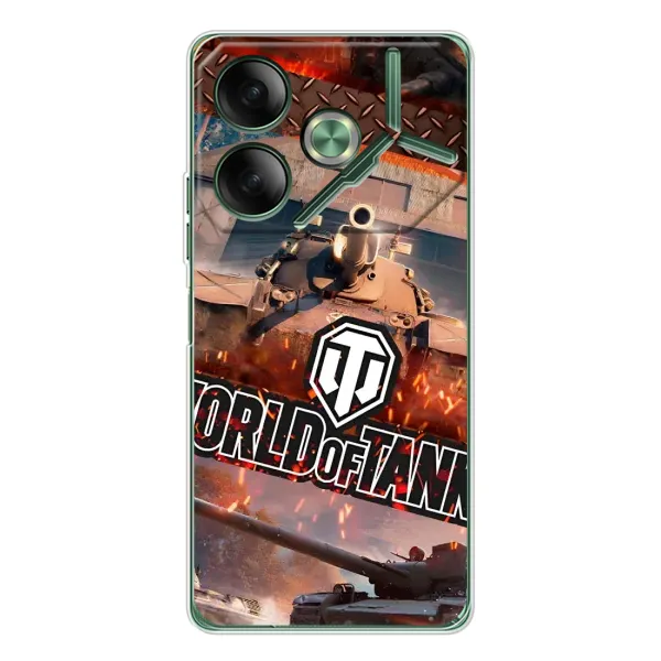 Чехол с принтом «World of Tanks» для TECNO Pova 7