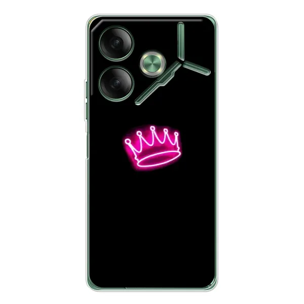 Чехол с принтом «Яркая корона» для TECNO Pova 7