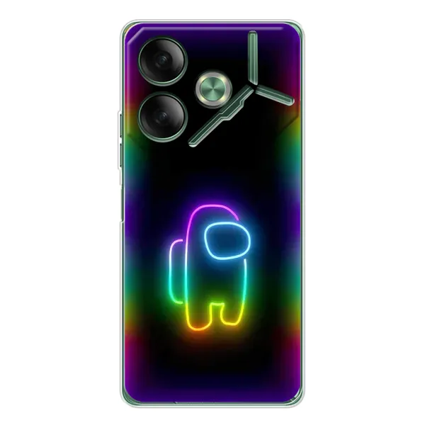Чехол с принтом «Яркий скин» для TECNO Pova 7