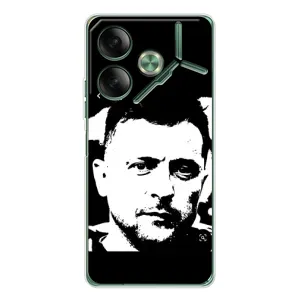 Чехол для Tecno Pova 7 (AlphaPrint - с принтом Зеленского)