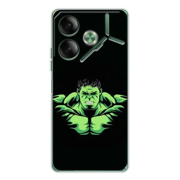 Чехол с принтом «Зелёный Халк» для TECNO Pova 7
