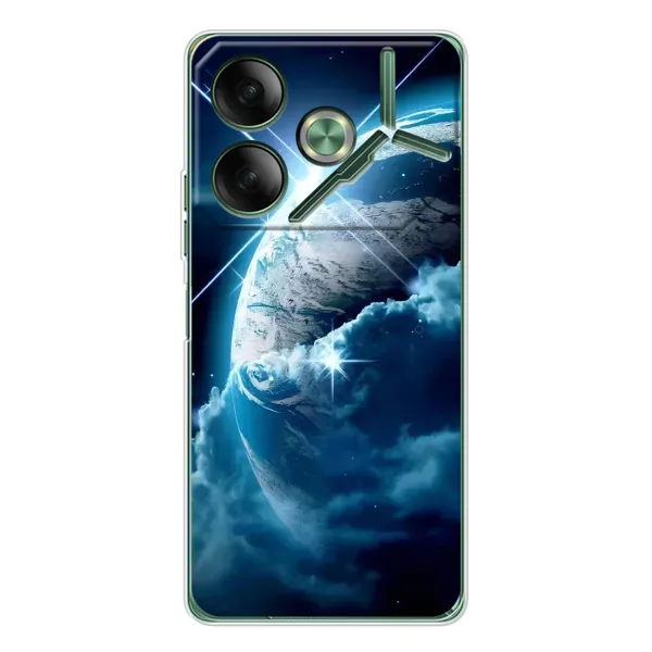 Чехол с принтом «Земля с космоса» для TECNO Pova 7
