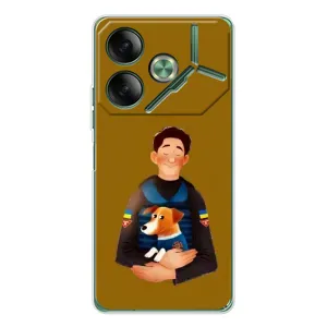 Чохли з картинкою собаки Патрон для Tecno Pova 7 (AlphaPrint) (ЗСУ Патрон)