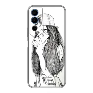 Чехол с печатью для Tecno POVA Neo 2 - (Мода) (AlphaPrint) (Фото девочки)