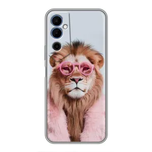 Чехол с принтом «Лев в очках» для TECNO POVA Neo 2