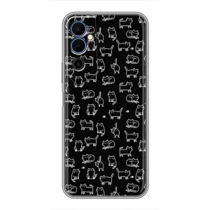 Чехол с принтом для Tecno POVA Neo 2 (AlphaPrint) Модные коты (Меленькие котики)