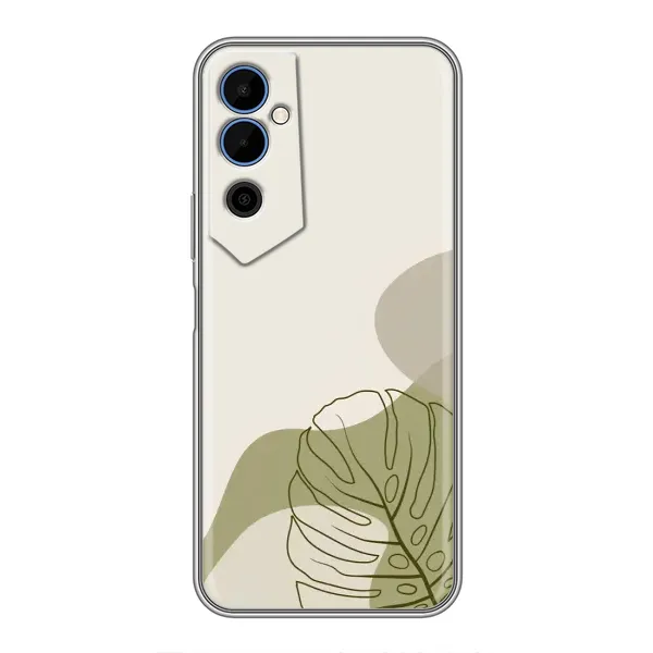 Чехол с принтом «Зеленая монстера дизайн» для TECNO POVA Neo 2