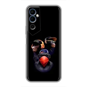 Чехол с Обезьянами Tecno POVA Neo 2 - (AlphaPrint) (Три обезьяны)