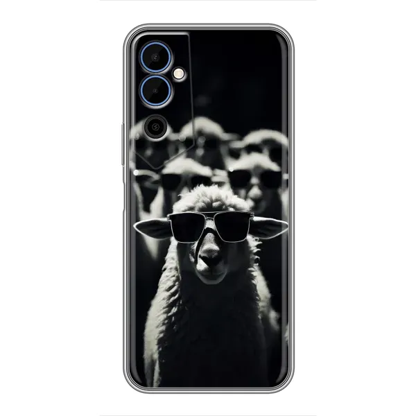 Чехол с принтом «Овечка в очках» для TECNO POVA Neo 2