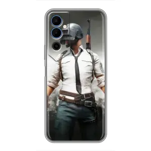 Чехол PUBG для Техно Пова Нео 2 (AlphaPrint) (Пабг мен)