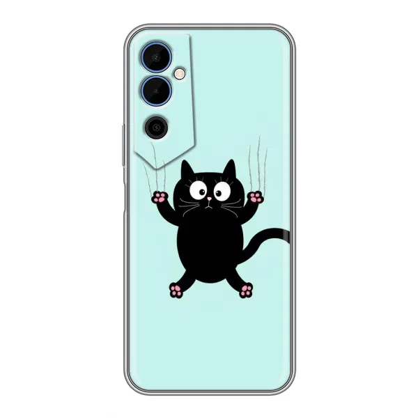 Чехол с принтом «Падающий кот» для TECNO POVA Neo 2