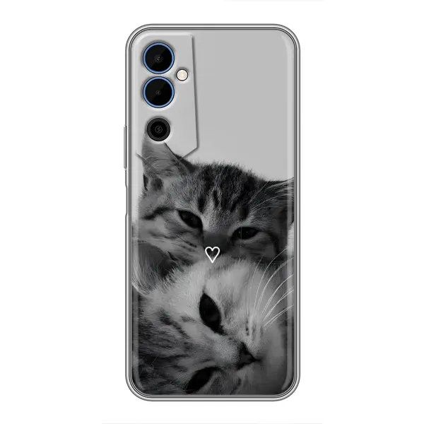Чехол с принтом «Пара котов» для TECNO POVA Neo 2