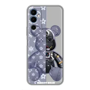 Крутые Чехлы Луи Виттон для Tecno POVA Neo 2 (AlphaPrint) (Робот Мишка)