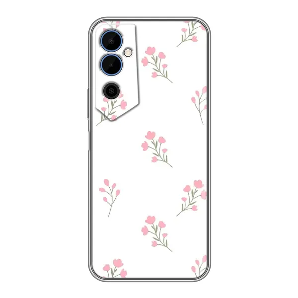 Чехол с принтом «Розовые цветы» для TECNO POVA Neo 2