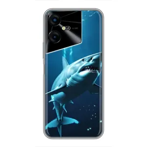 Чохол з картинкою 'Хижаки' для Tecno POVA Neo 3 (Акула під водою)