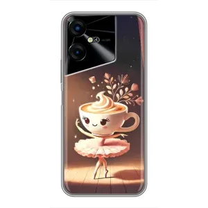 Чохол з мемом Тралалело тралала на Tecno POVA Neo 3 (Балерина капучина)