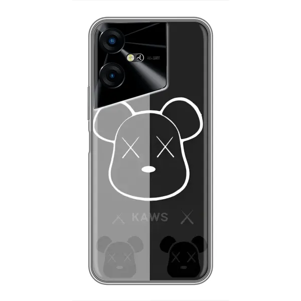 Чехол с принтом «БеарБрик глаза» для TECNO POVA Neo 3