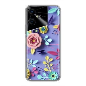 Чохли з квітами для Tecno POVA Neo 3 (VPrint) (Дизайн квітів)