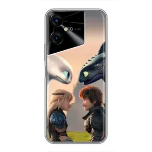 Чохол як приборкати дракона на Tecno POVA Neo 3 (Гикавка і Астрід)
