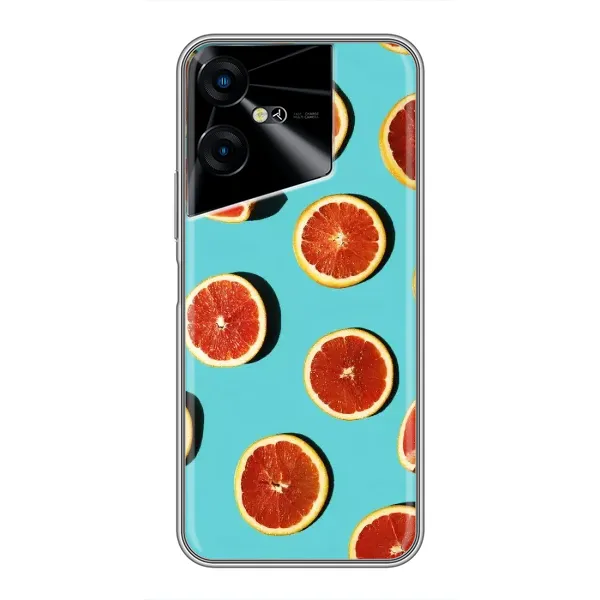 Чехол с принтом «Грейпфрут» для TECNO POVA Neo 3