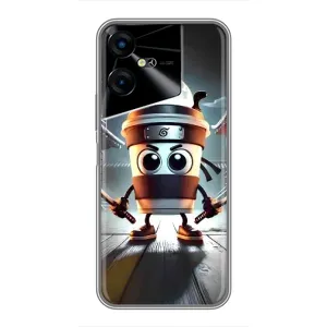Чохол з мемом Тралалело тралала на Tecno POVA Neo 3 (Капучіно асасіно)