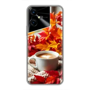 Чохол з унікальним дизайном 'Осінь з кавою' для Tecno POVA Neo 3