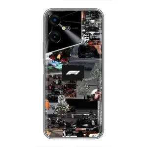 Чохол Формула1 на Tecno POVA Neo 3 (Гоночний колаж Ф1)