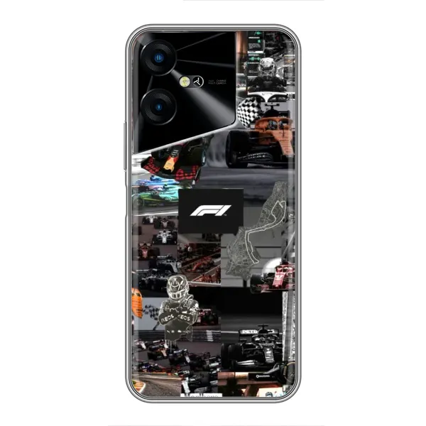 Чохол з принтом «Гоночний колаж Ф1» для TECNO POVA Neo 3