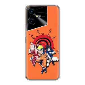 Чохол з принтом «команда Наруто» для TECNO POVA Neo 3