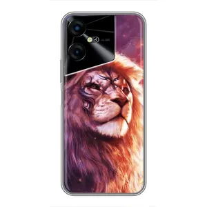 Чохол з картинкою ЛЕВ для Tecno POVA Neo 3 (VPrint) (Красочний Лев)