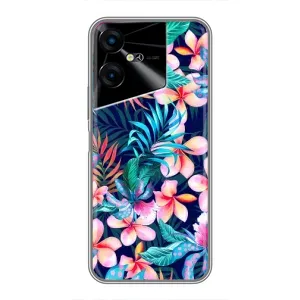 Чехол с принтом «Красочные цветы» для TECNO POVA Neo 3
