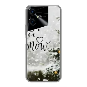 Новорічні, Святкові Чохли для Tecno POVA Neo 3 - 2024 год (Let it snow)