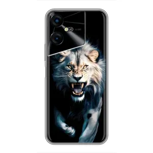 Чохол з картинкою 'Хижаки' для Tecno POVA Neo 3 (Лев у темряві)