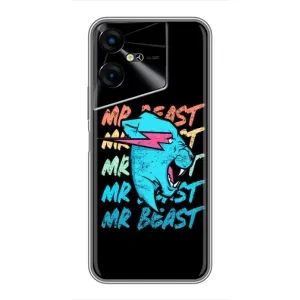 Чехлы Мистер Бист для Техно Пова Нео 3 (logo Mr beast)