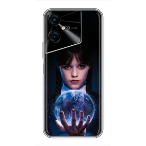 Чехол с принтом «Магическая сфера Уэнздей» для TECNO POVA Neo 3
