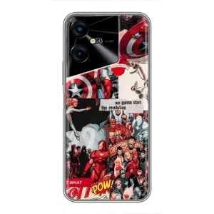 Чехол с принтом «Марвел Комикс» для TECNO POVA Neo 3