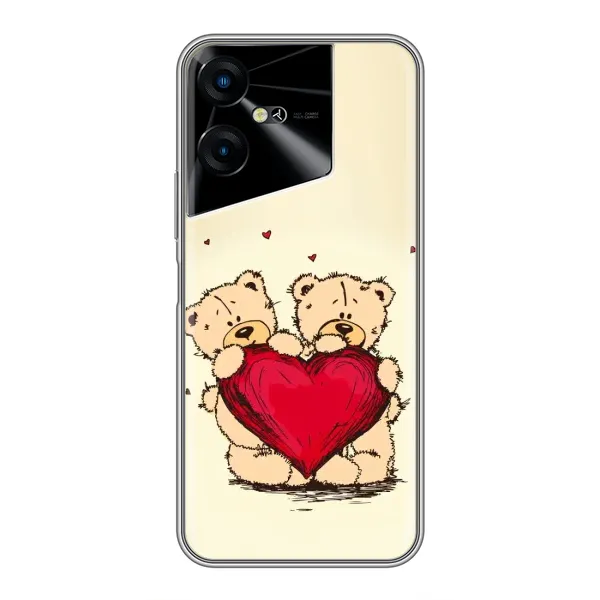 Чехол с принтом «Медвежонки» для TECNO POVA Neo 3