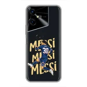 Чехол с принтом «Messi ПСЖ» для TECNO POVA Neo 3