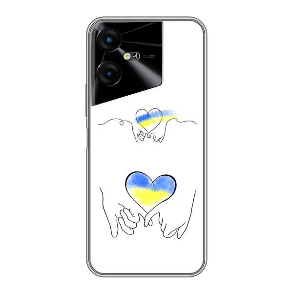 Чехол с принтом «Мир Украине» для TECNO POVA Neo 3