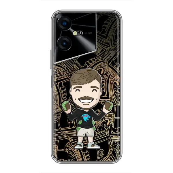 Чехол с принтом «Mister Beast» для TECNO POVA Neo 3