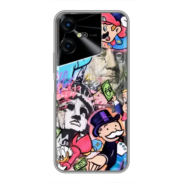Чехол с принтом «Monopoly man» для TECNO POVA Neo 3